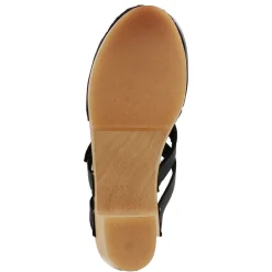 BJORK Brigetta Mid-heel Fashion Leather Wooden Clogs - CLOSEOUT