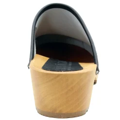 BJORK Maja Open Back Geometric Leather Clogs