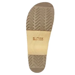 BJORK Maja Wood Hope Ribbons Printed Leather Clogs