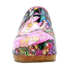 BJORK Maja Wood ISA Leather Clogs