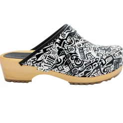 BJORK Maja Wood Juni Leather Clogs