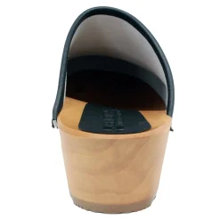 BJORK Maja Wood Moa Printed Leather Clogs