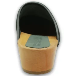 BJORK Maja Wood Open Back in Nubuck Leather