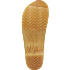 BJORK Maja Wood Open Back in Nubuck Leather