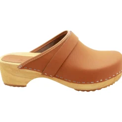 BJORK Maja Wood Open Back in Nubuck Leather