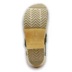BJORK Maja Wood Open Back in Nubuck Leather