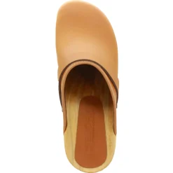 BJORK Maja Wood Open Back in Nubuck Leather