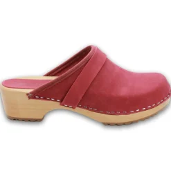 BJORK Maja Wood Open Back in Nubuck Leather
