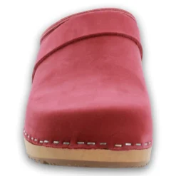 BJORK Maja Wood Open Back in Nubuck Leather