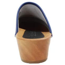 BJORK Maja Wood Swirl Leather Clogs