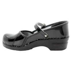 BJORK MARCELLA Mary Jane Black Patent Leather Clogs