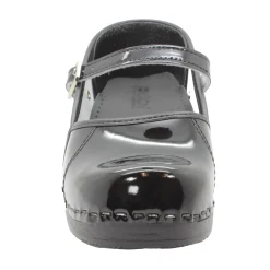 BJORK MARCELLA Mary Jane Black Patent Leather Clogs