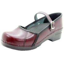 BJORK MARCELLA Mary Jane Cabrio Leather Clogs