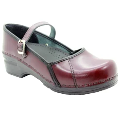 BJORK MARCELLA Mary Jane Cabrio Leather Clogs