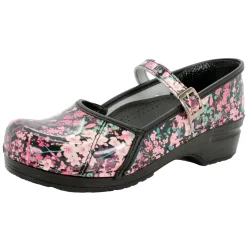 BJORK MARCELLA Mary Jane Clogs in Josse Printed Leather - CLOSEOUT