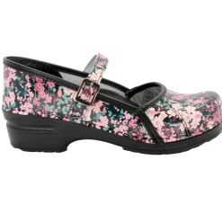 BJORK MARCELLA Mary Jane Clogs in Josse Printed Leather - CLOSEOUT