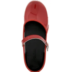 BJORK MARCELLA Mary Jane Red Patent Leather Clogs