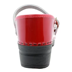 BJORK MARCELLA Mary Jane Red Patent Leather Clogs