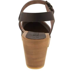 BJORK MARGARETA Swedish Wood Clog Sandals in Oiled Leather