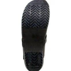 BJORK Men's Axel Leather Open Back Wooden Clogs