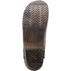 BJORK Men's Christian Wood Closed Back Oiled Leather Clogs