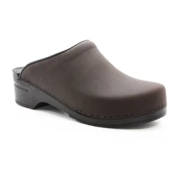 BJORK Men's SAM OPEN BACK Oiled Leather Clogs - CLOSEOUT