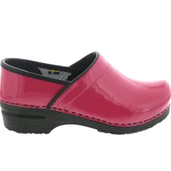 BJORK PRO ELSA Patent Leather Clogs in Fuchsia - CLOSEOUT