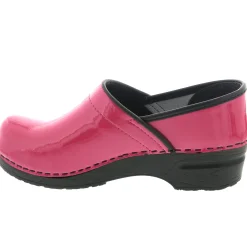 BJORK PRO ELSA Patent Leather Clogs in Fuchsia - CLOSEOUT