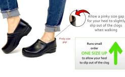 BJORK PROFESSIONAL Dahlia Leather Clogs