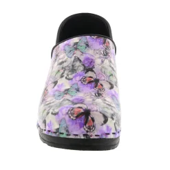 BJORK PROFESSIONAL Fjaril Butterfly Leather Clogs - CLOSEOUT