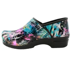BJORK PROFESSIONAL Graffiti II Printed Leather Clogs
