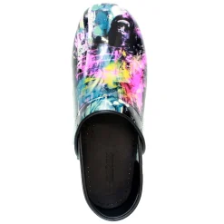 BJORK PROFESSIONAL Graffiti II Printed Leather Clogs