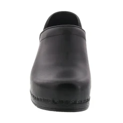 BJORK PROFESSIONAL Men's Black Cabrio Leather Clogs - CLOSEOUT