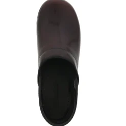 BJORK PROFESSIONAL Men's Bordeaux Cabrio Leather Clogs - CLOSEOUT