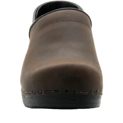 BJORK PROFESSIONAL Oiled Leather Clogs - CLOSEOUT