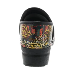 BJORK PROFESSIONAL Safari Chic Leather Clogs - CLOSEOUT