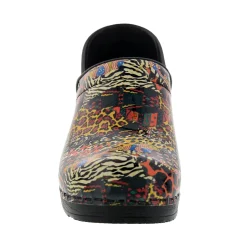 BJORK PROFESSIONAL Safari Chic Leather Clogs - CLOSEOUT