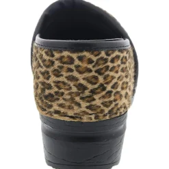 BJORK PROFESSIONAL Safari Collection Leather Clogs in Leopard - CLOSEOUT
