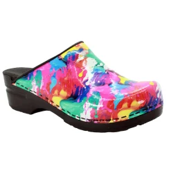 BJORK Splat Open Back Pro Leather Clogs