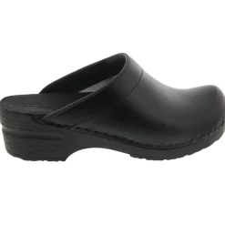 BJORK STELLA Open Back Cabrio Leather Clogs