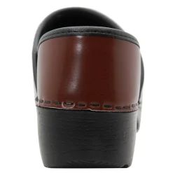 BJORK Women's Swedish Professional Brown Leather Clogs - CLOSEOUT
