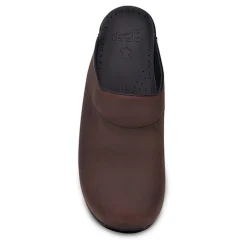 DANSKO Men's Karl Open Back Oiled Leather Clogs