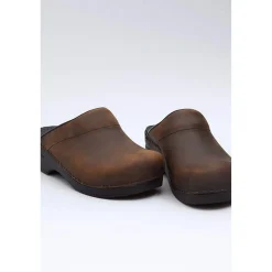 DANSKO Men's Karl Open Back Oiled Leather Clogs