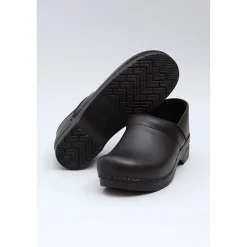 DANSKO Men's Professional Black Box Leather Clogs