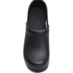 DANSKO Men's Professional Black Box Leather Clogs