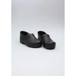 DANSKO Men's Professional Black Box Leather Clogs