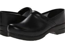 DANSKO Men's Professional Black Box Leather Clogs