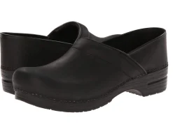 DANSKO Men's Professional Black Oiled Leather Clogs