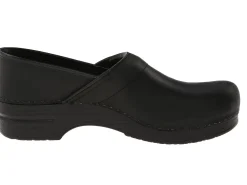 DANSKO Men's Professional Black Oiled Leather Clogs