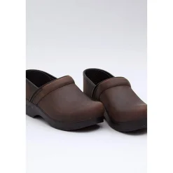 DANSKO Men's Professional Brown Oiled Leather Clogs